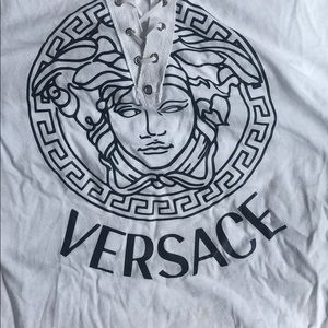 Versace t-shirt lace up
